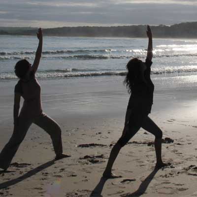Dru Yoga on the beach