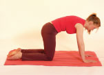 Dru Yoga cat posture 3, marjariasana