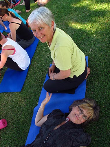 Alina Hughes and Shakti McLaren, Dru Yoga Teacher Trainers