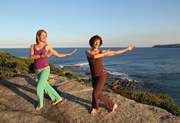 Suzanna Thell and Janet Scharbow, Dru Yoga teacher trainers