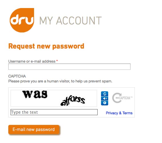 re-set password step 1