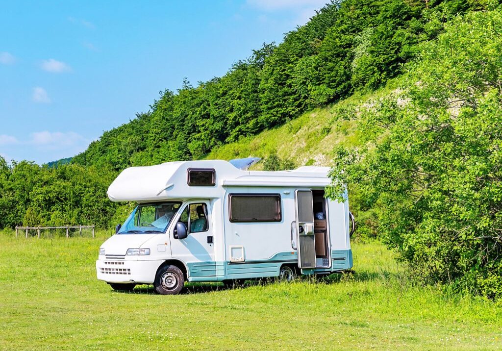 Caravan in the countryside