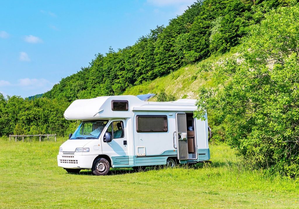 Caravan in the countryside